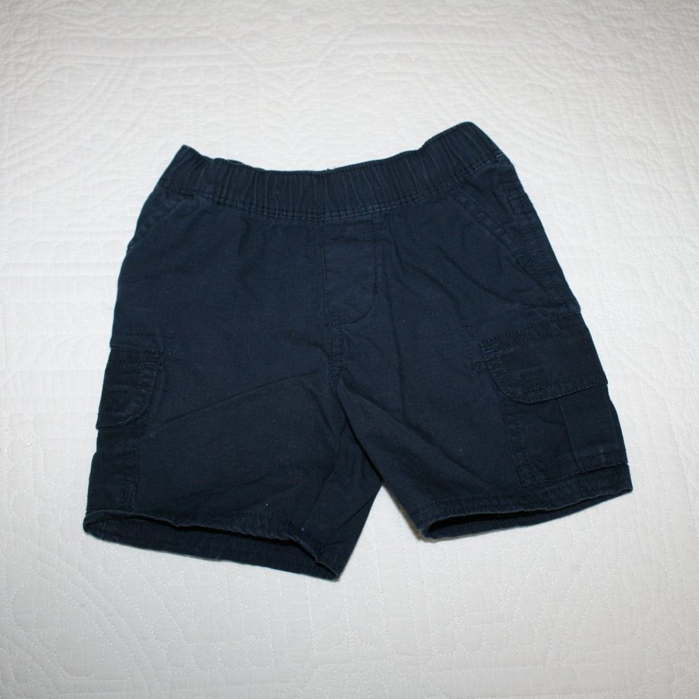 4/$20 Classic baby boy navy blue shorts 12 months